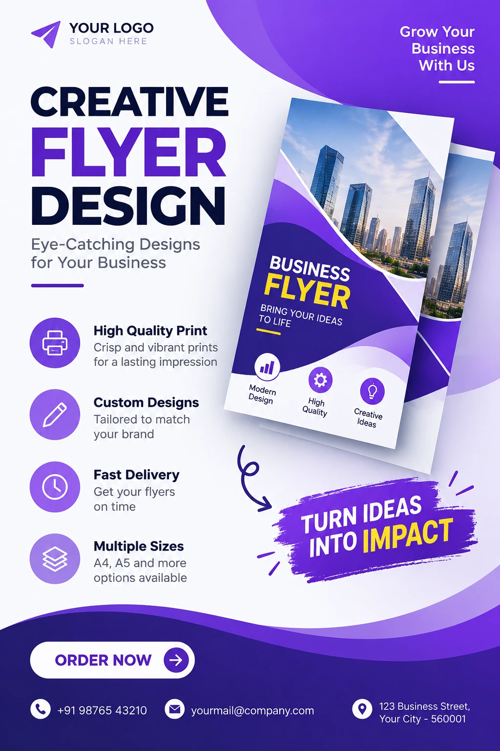 Creative Flyer Design promotional sample