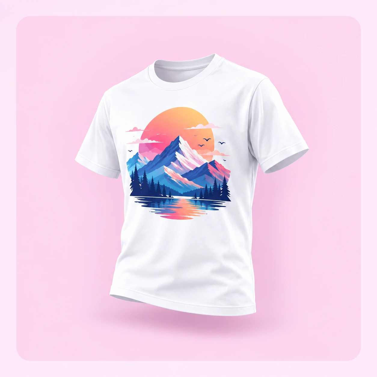 Custom printed T-shirt sample