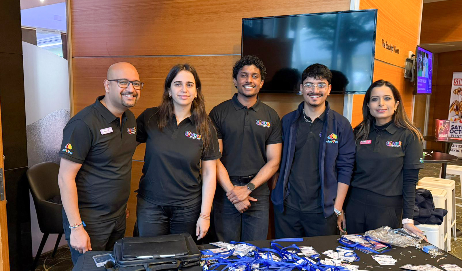 The Nubevest team at an NDIS industry event in Melbourne, September 2026